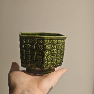 Artisan Green Ceramic Pot